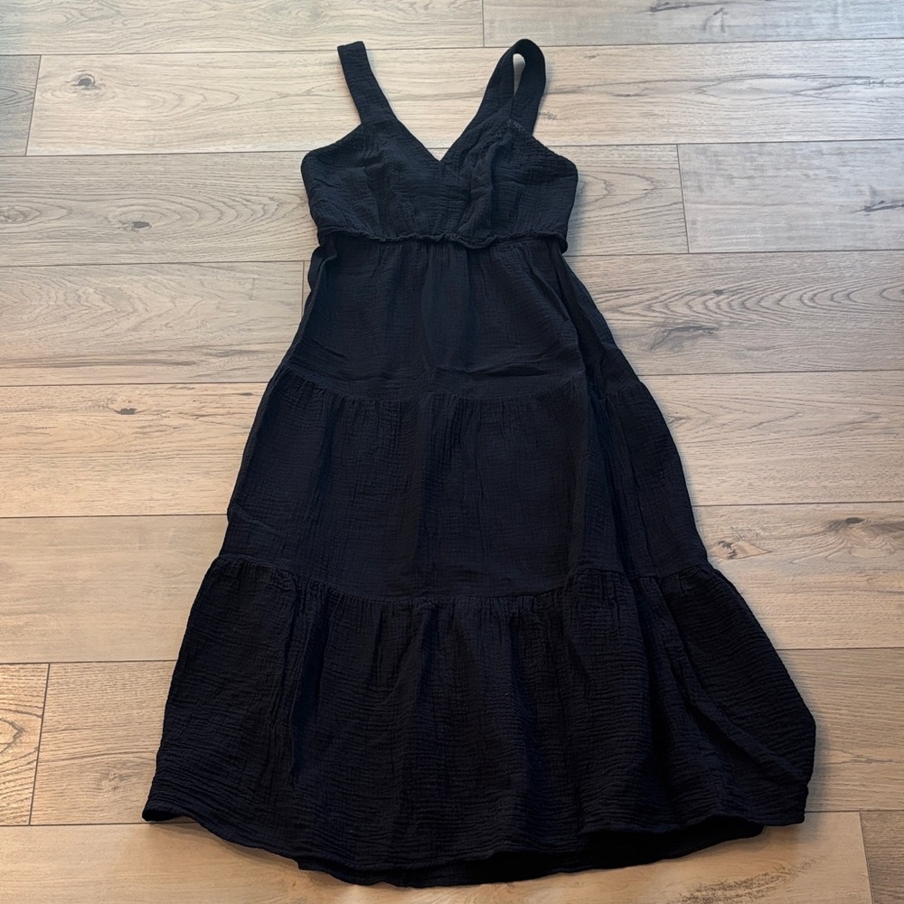 Steve Madden Black Midi Dress